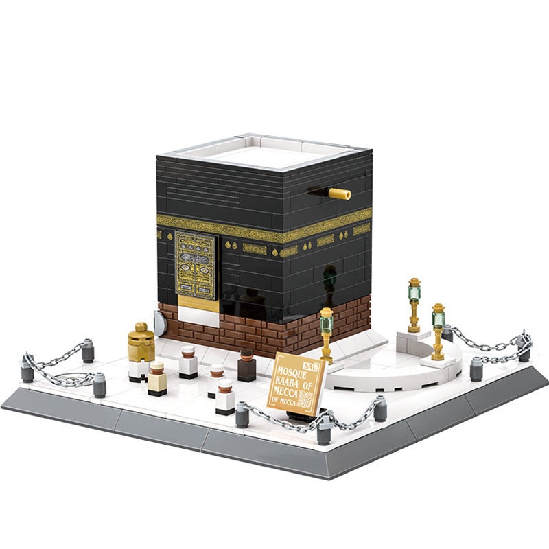 Wange Building Blocks 4226 Makkah Grand Mosque Kaaba Architecture Landmark Toy - Image 1