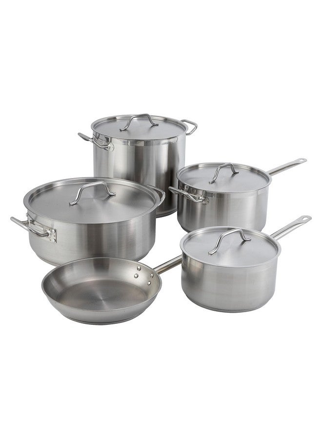 Winco Heavy-Duty Stainless Steel Sauce Pan with Cover, 4.5 Quart - Image 4