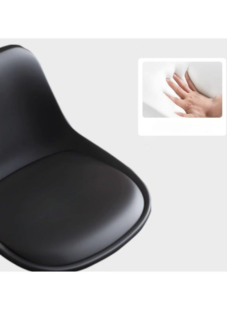 DubaiGallery كرسي بار نوردك فاخر مع أرجل معدنية ووسادة مخملية كرسي بار عالي كرسي بار مع ظهر كرسي بار - Image 2