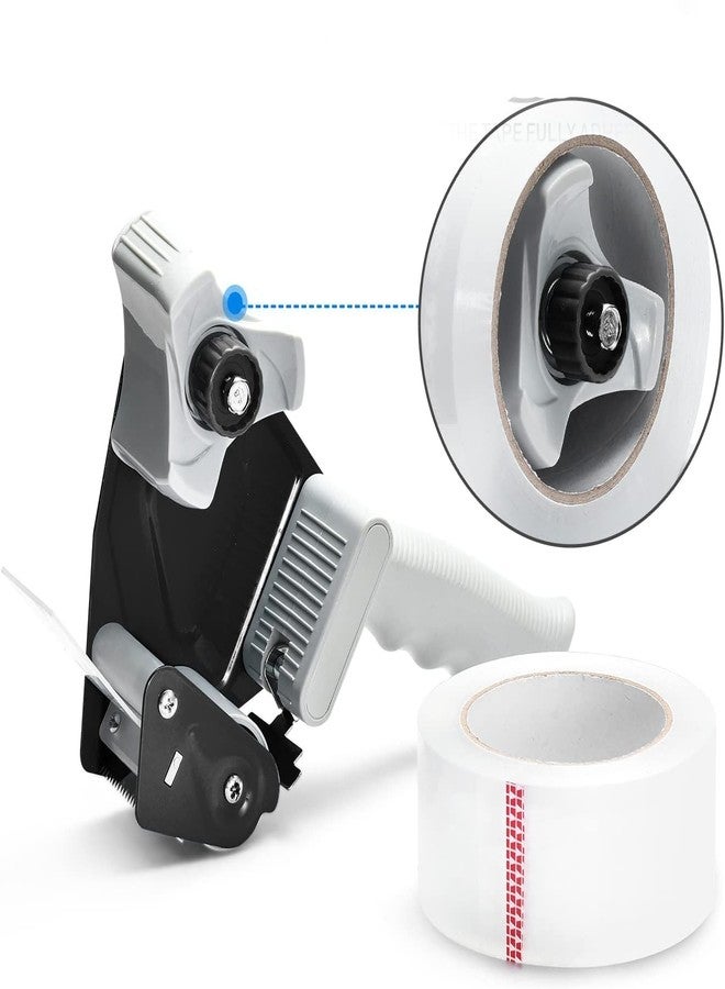 D-Fix موزع شريط التغليف البلاستيكي اليدوي D-fix® لشريط بعرض 2 بوصة - خفيف الوزن وقابل للحمل للتغليف التجاري والشحن والنقل وإغلاق الكراتين والصناديق - Image 2