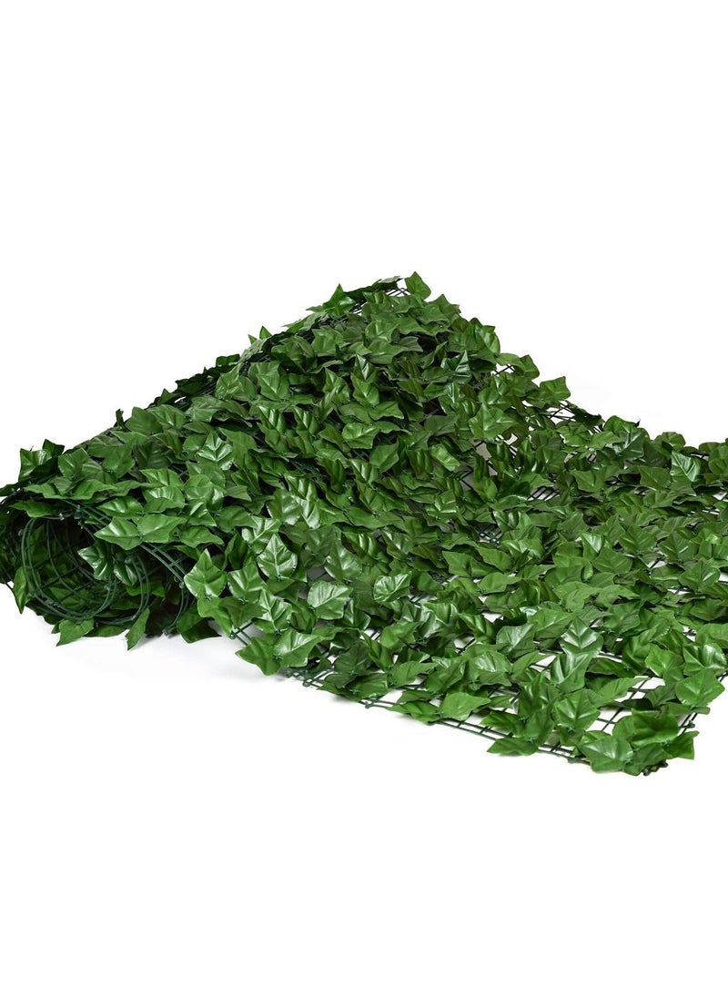 JoyousSto - 1 x 3m Artificial Privacy Garden Fence Wall Plant Hedge Screen Roll Artificial Ivy Leaf Vine Decoration for Backyard Outdoor Garden Home Balcony Decoration UV and Sun Protection Leaf Screen - Image 1