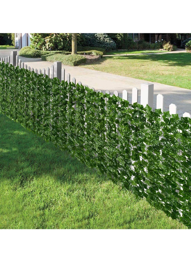 JoyousSto - 1 x 3m Artificial Privacy Garden Fence Wall Plant Hedge Screen Roll Artificial Ivy Leaf Vine Decoration for Backyard Outdoor Garden Home Balcony Decoration UV and Sun Protection Leaf Screen - Image 1