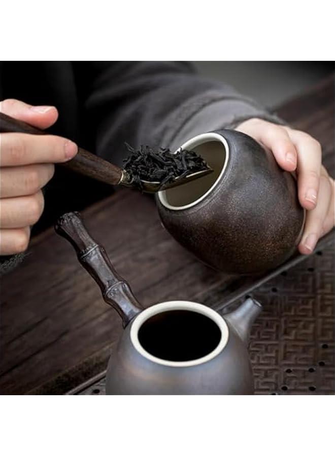 1pc Vintage Ceramic Jar Household Seal Jar Storage Sealing Jar Ceramic Storage Jar Tea Storage Jar Household Seal Can Ceramic Canister Tea Leaf Sealing Jar Retro Storage Jar - Image 4