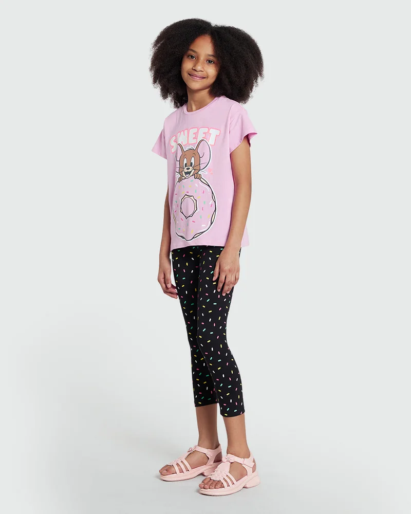 او في اس Warm Pink Frosting Jogger Set – Girls