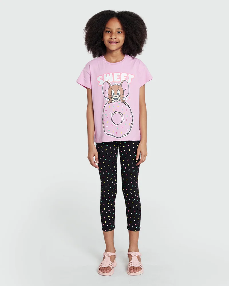او في اس Warm Pink Frosting Jogger Set – Girls