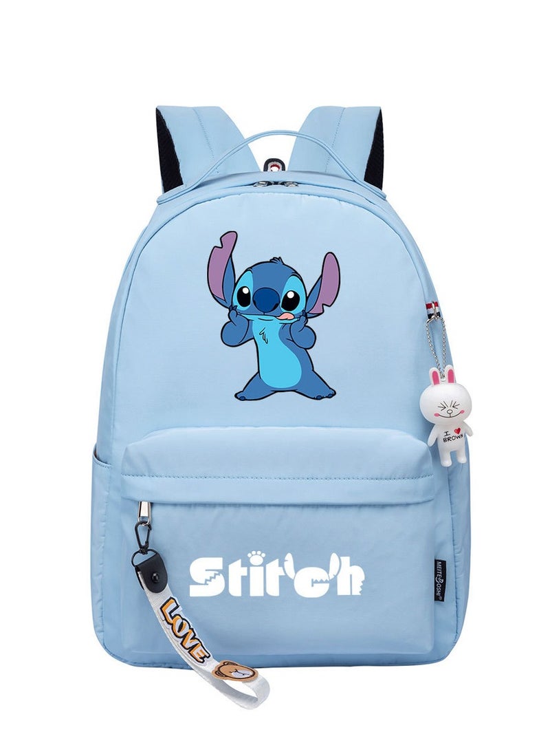 STITCH Cartoon Youth Large Capacity Backpack For Men and Women 