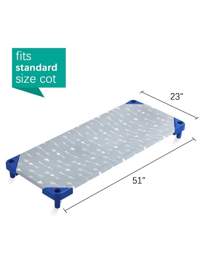 Biloban Cot Sheets for Daycare Standard Size 2 Pack, Children’s Naptime Cot Sheet,Breathable Microfiber Nap Sheet for Boys and Girls, 23" x 51" - Image 3