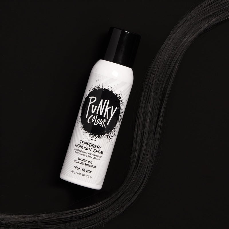 Jerome Russell Punky Natural Color Highlights, True Black, Temporary Hair Color, Fast-Drying, Non-Sticky, Travel Size Hair Dye for Instant Vivid Hair Color, 3.5 oz - Image 5