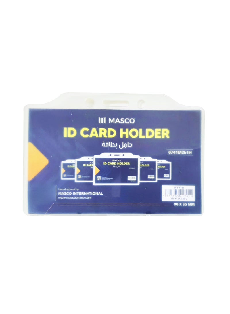 MASCO حامل بطاقة هوية شفاف مكون من 10 قطع