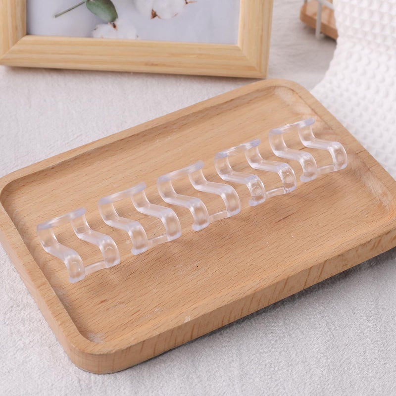 HAKDAY Hanger Hooks Space Saving, 60PCS Clothes Hanger Connector Hooks Closet Space Savers for Hanging Clothes, Clear - Image 5