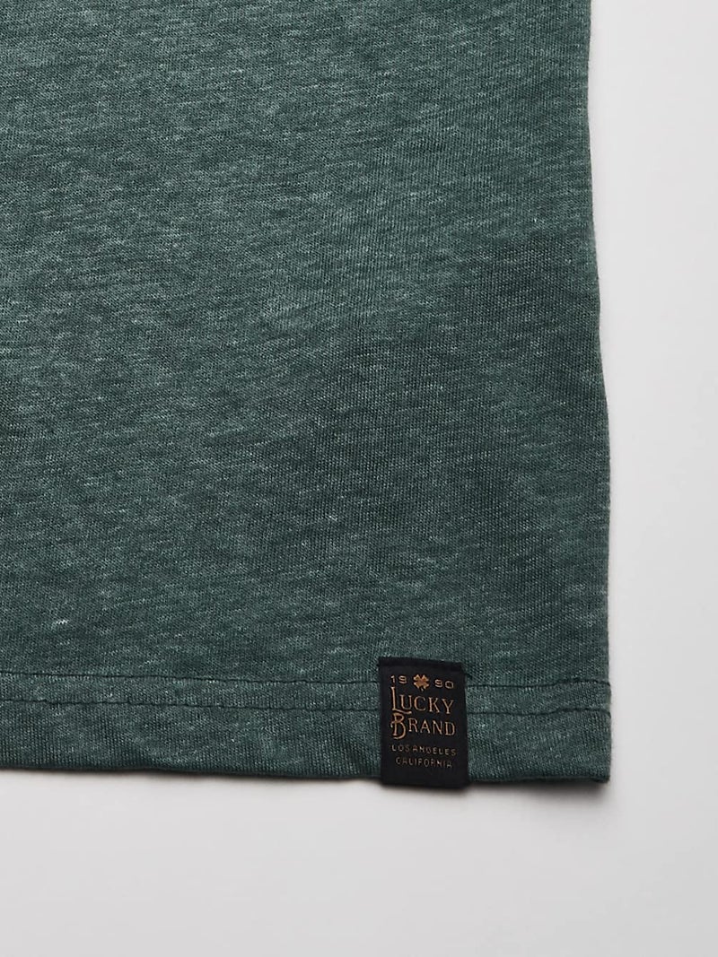 Lucky Brand mens Venice Burnout Notch Neck Tee T Shirt, June Bug, Medium US - Image 4