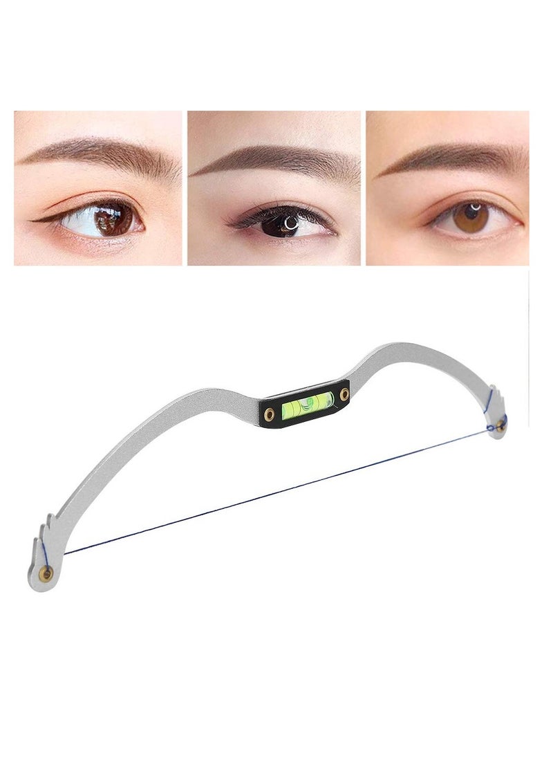 Generic - Professional Eyebrow Tattoo Ruler - Reusable Microblading Line Marker for Symmetrical Eyebrow Positioning, Horizontal Ruler Tool for Precise Application (Silver) - Image 1