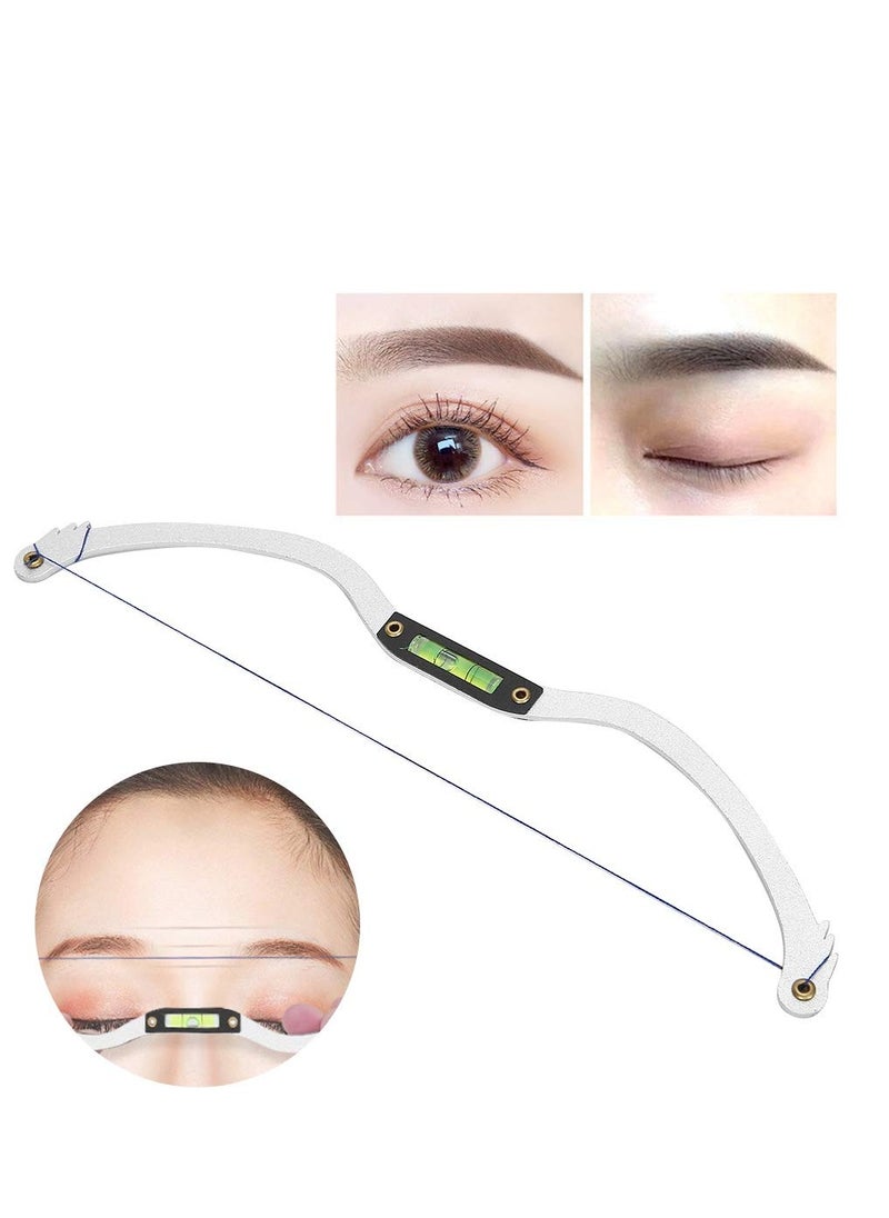 Generic - Professional Eyebrow Tattoo Ruler - Reusable Microblading Line Marker for Symmetrical Eyebrow Positioning, Horizontal Ruler Tool for Precise Application (Silver) - Image 1