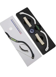 Professional Eyebrow Tattoo Ruler - Reusable Microblading Line Marker for Symmetrical Eyebrow Positioning, Horizontal Ruler Tool for Precise Application (Silver)