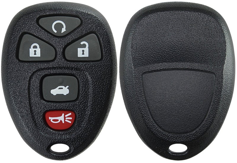 KeylessOption Keyless Entry Remote Key Fob Shell Case Button Pad Cover for Chevy Impala Monte Carlo Buick Lucerne Cadillac DTS OUC60270, OUC60221 - Image 2