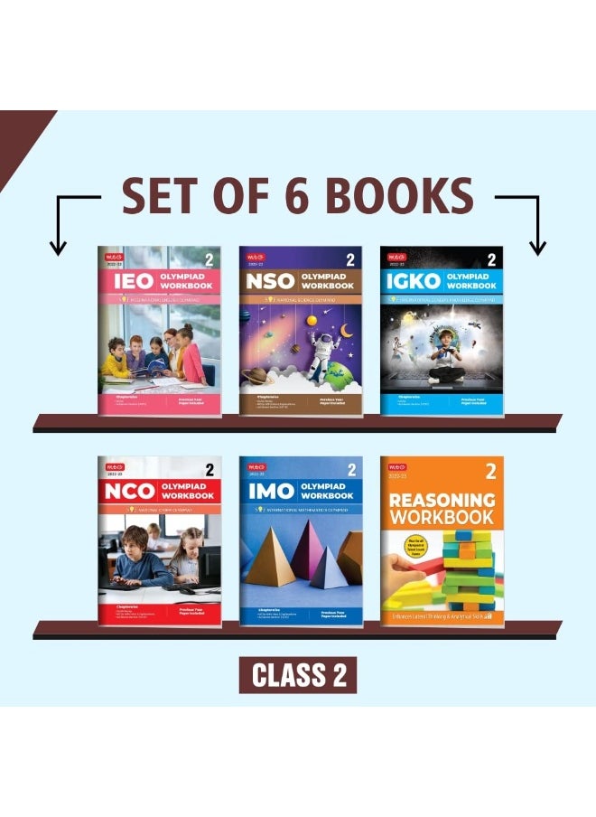 Class 2: Olympiad Workbook and Reasoning Book Combo for NSO-IMO-IEO-NCO-IGKO (Set of 6 Books)  - Image 3