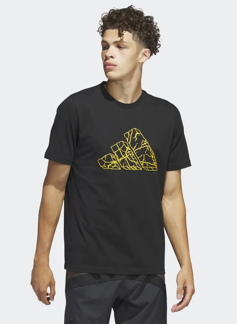 adidas تيشيرت باس روك جرافيك
