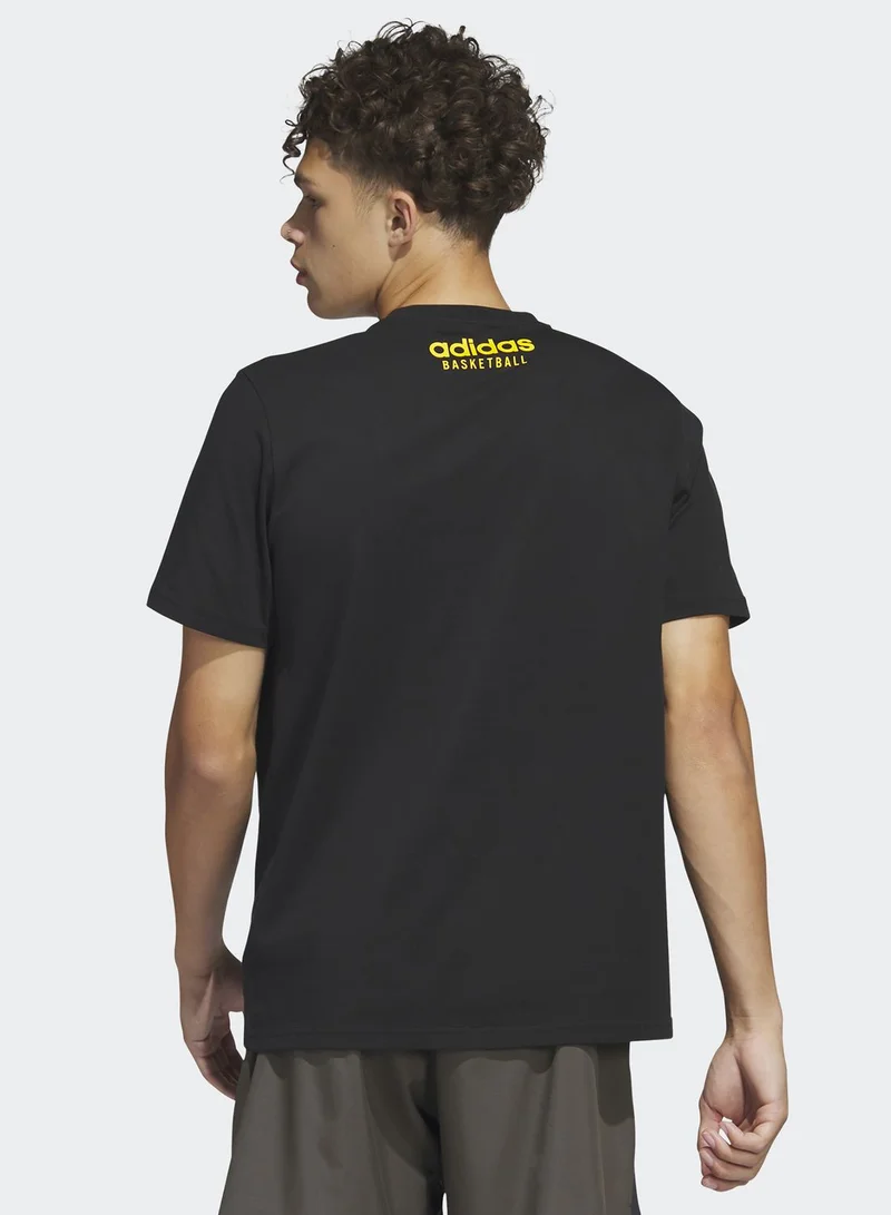 adidas تيشيرت باس روك جرافيك