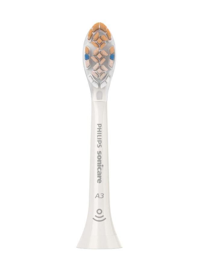 PHILIPS SONICARE رأس فرشاة فيليبس سونيكير بريميوم كل في واحد للعناية الكاملة - عبوة من قطعتين، أبيض، HX9092/67 - Image 3
