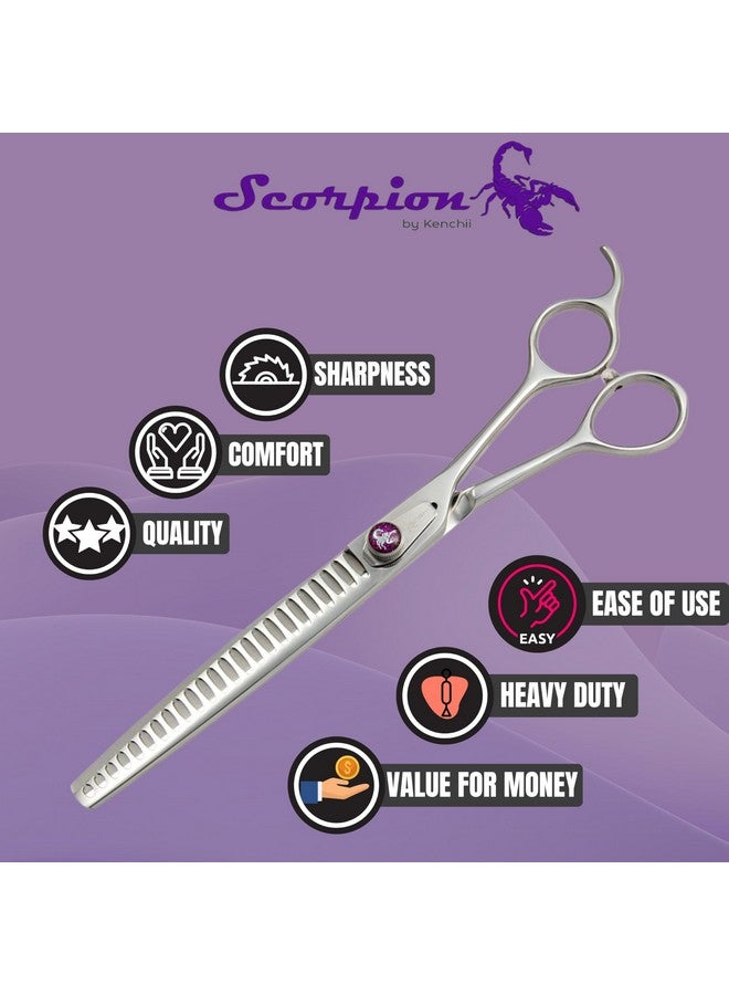 Kenchii Scorpion Dog Grooming Scissors, 24 Tooth Blending Shears, Dog Scissors for Grooming, Professional Pet Grooming Scissors, Heavy Duty, Durable and Sharp - Image 5