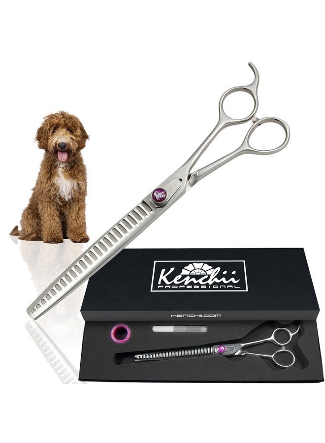 Kenchii Scorpion Dog Grooming Scissors, 24 Tooth Blending Shears, Dog Scissors for Grooming, Professional Pet Grooming Scissors, Heavy Duty, Durable and Sharp - Image 1