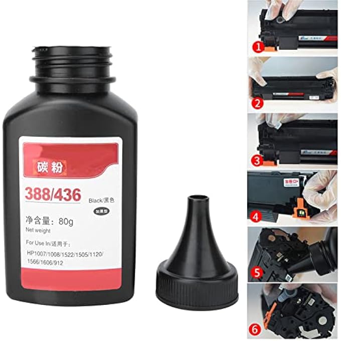 100G/3.5OZ BLACK TONER POWDER REFILL, PRINTER INK REFILL KIT, PRINTER TONER FOR P1008 M1213 M1136 M1216 P1106 P1107 P1108 - Image 3