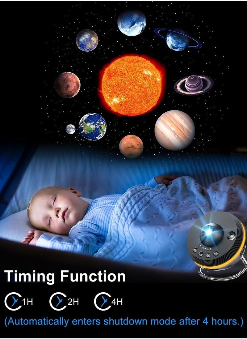 JAJEEK Galaxy Projector for Bedroom – 12-in-1 Star Projector Galaxy Light, HD Nebula Night Light, Planetarium Projector with Timer, LED Space Galaxy Lamp for Adults, Kids, and Children - Image 3