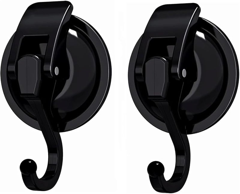 Suction Cup Hook – 2 Pieces, Heavy Duty, for Bathroom, Kitchen, Glass, No Drill