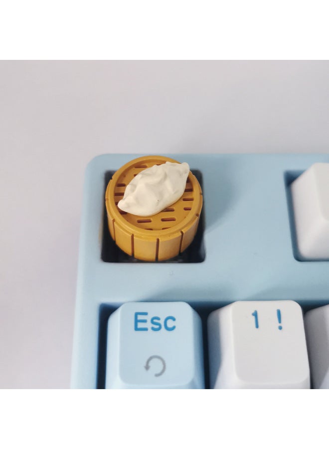 Cake Keycap Small Button Mini Keycap Steamer Food Food Play Magnetic Suction Separate Decompression Mechanical Small Steamer Bag 