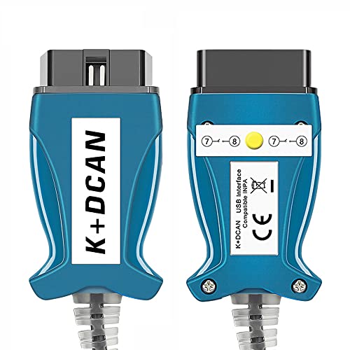 LZLRUN أداة تشخيص السيارات LZLRUN النسخة المحدثة K+CAN K+DCAN كابل واجهة OBD USB لسيارات BMW مع FT232RL NCS برمجة Winkfp Tool32 مع مفتاح (لوحة بيضاء) - Image 3