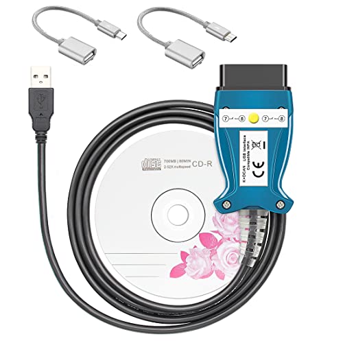 LZLRUN أداة تشخيص السيارات LZLRUN النسخة المحدثة K+CAN K+DCAN كابل واجهة OBD USB لسيارات BMW مع FT232RL NCS برمجة Winkfp Tool32 مع مفتاح (لوحة بيضاء) - Image 1