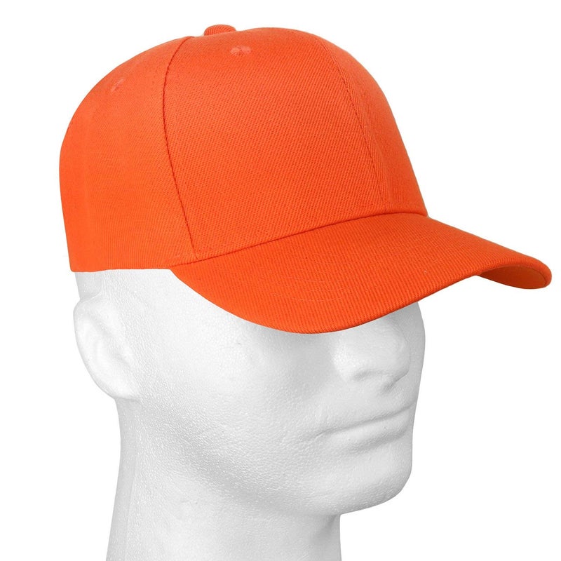 Falari Baseball Cap Adjustable Size for Running Workouts and Outdoor Activities All Seasons (1pc Orange) - Image 5