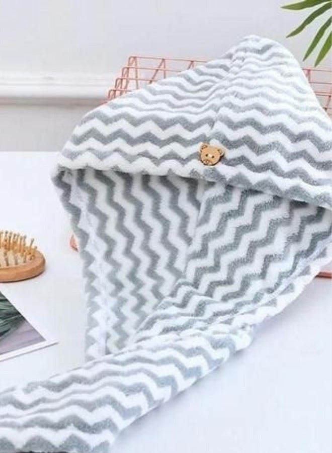 ركسو دلّلي شعرك بجفاف سريع وأناقة راقية مع منشفة التوربان الفاخرة – امتصاص فائق، تصميم أنيق وثابت، وراحة مثالية لكل لحظة استحمام أو روتين عناية - Image 2