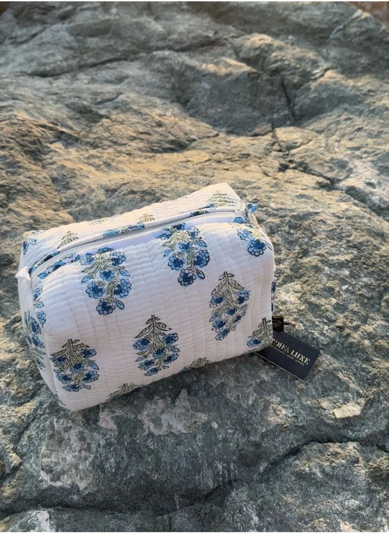 Tohfa Luxe TohfaLuxe Mora Handmade Block Printed Pouch