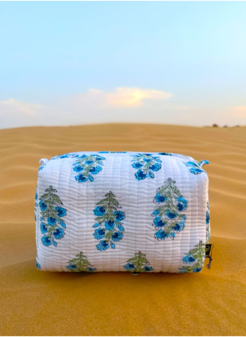 Tohfa Luxe TohfaLuxe Mora Handmade Block Printed Pouch