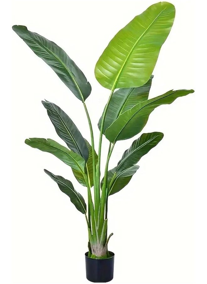 Decorhills DECORHILLS FRAMES & DECOR Artificial Bird of Paradise (Strelitzia Nicolai) for Living Room, Bedroom, Balcony, Garden, Office, Height 160cm  - Image 1