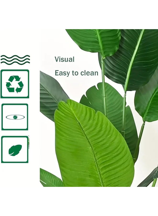 Decorhills DECORHILLS FRAMES & DECOR Artificial Bird of Paradise (Strelitzia Nicolai) for Living Room, Bedroom, Balcony, Garden, Office, Height 160cm  - Image 3