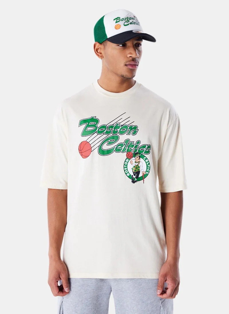 نيو ايرا Men's NBA Boston Celtics Script T-Shirt