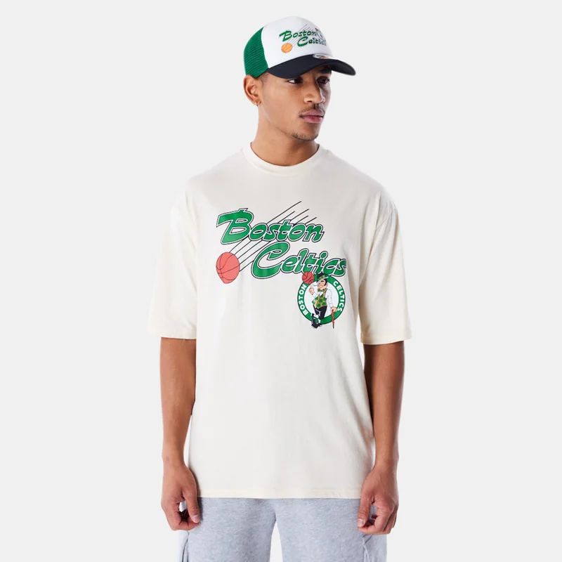 NEW ERA Men's NBA Boston Celtics Script T-Shirt