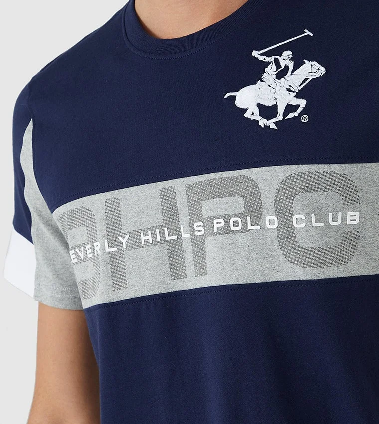 BEVERLY HILLS POLO CLUB  Logo Printed Short Sleeves T-Shirt for Men | Best Price UAE