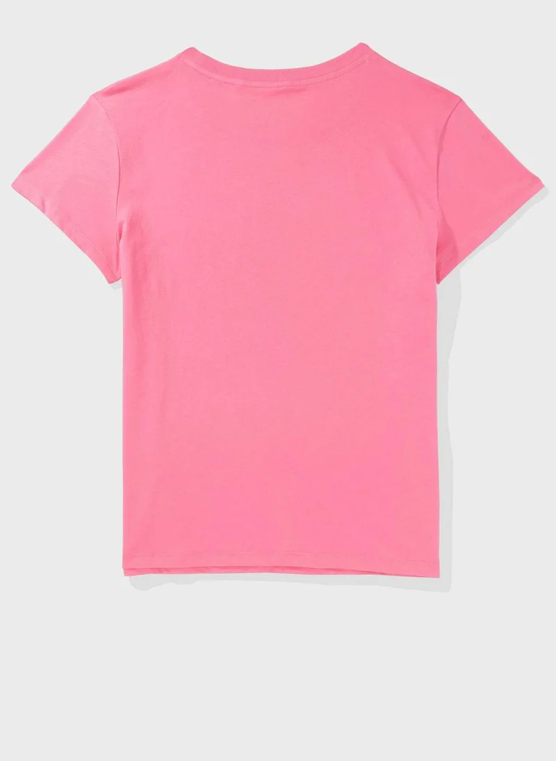 امريكان ايجل Graphic Crew Neck T-Shirt