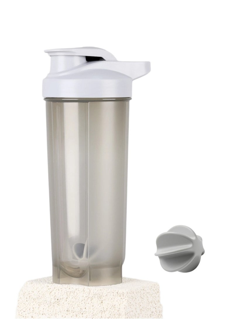 Protein Shaker Bottle Blender Leakproof Cup for Shakes with a Metal Mixer Perfect for Mixing Supplements 700 ml