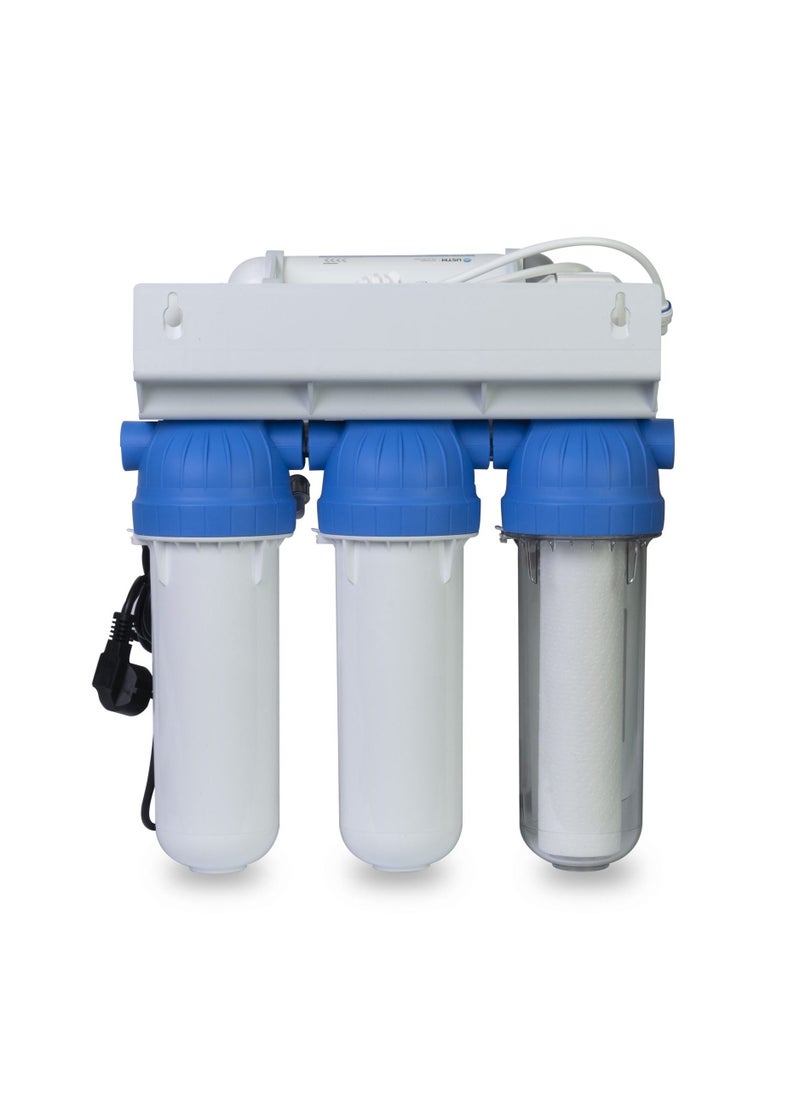 USTM USTM 6 Stage Reverse Osmosis Filtration System, With 75GPD Stable Flow, NSF Certified RO Drinking Water Purification, With Nickel Faucet And Tank, Booster Pump, Plus Under Sink Replacement Filters  - Image 3