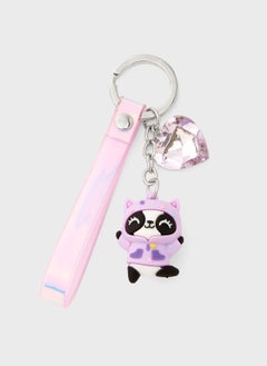 Claires Purple Panda Keychain 