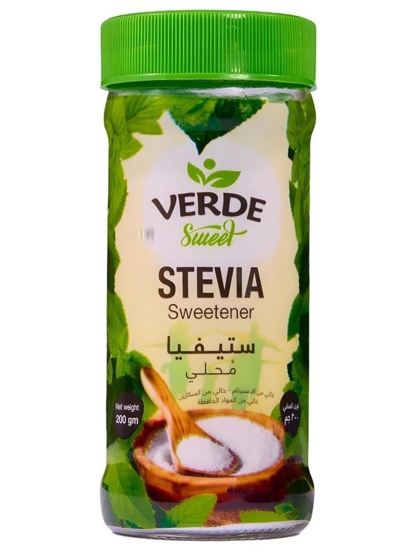 Sweet Stevia Natural Sweetener Jar Calories Free 200G