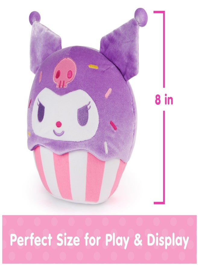 GUND Sanrio Hello Kitty and Friends Kuromi Cupcake Plush, Stuffed Animal for Ages 1 and Up, Purple/White, 8” - Image 5