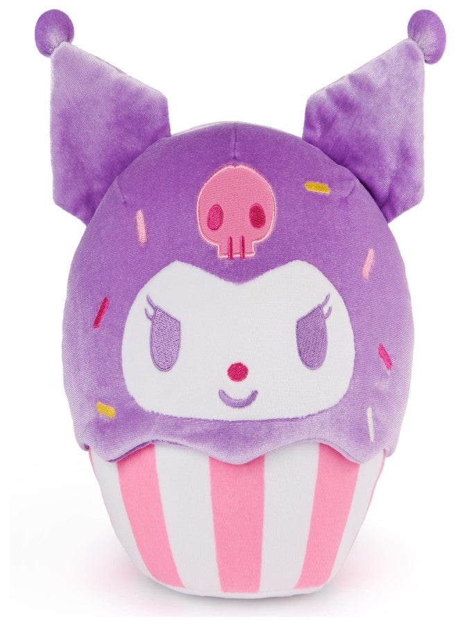 GUND Sanrio Hello Kitty and Friends Kuromi Cupcake Plush, Stuffed Animal for Ages 1 and Up, Purple/White, 8” - Image 1