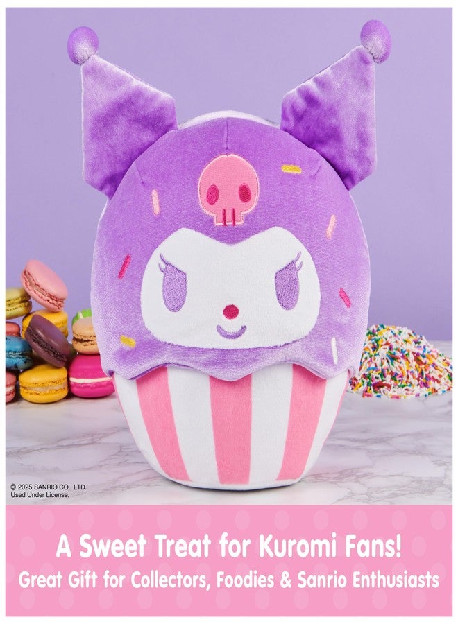 GUND Sanrio Hello Kitty and Friends Kuromi Cupcake Plush, Stuffed Animal for Ages 1 and Up, Purple/White, 8” - Image 3