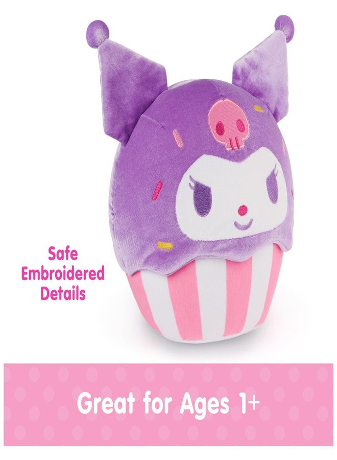 GUND Sanrio Hello Kitty and Friends Kuromi Cupcake Plush, Stuffed Animal for Ages 1 and Up, Purple/White, 8” - Image 4