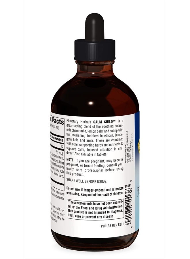 PLANETARY HERBALS Calm Child Herbal Syrup - Includes Soothing Botanicals Chamomile, Lemon Balm, Catnip & More - 8oz  - Image 2